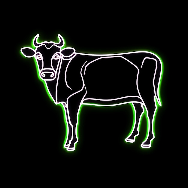 Simboli creativi della linea neon e design di icone caratterizzati da uno stile estetico semplice, minimalista e moderno