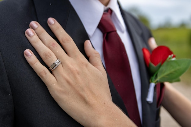 simbolo decorazione cerimonia celebrazione matrimonio rosso