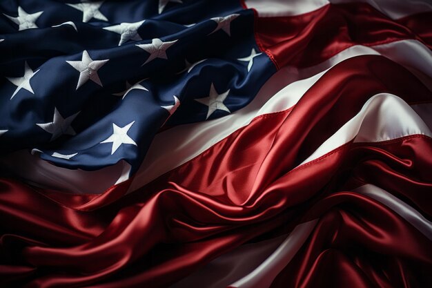 Simbolo patriottico della bandiera americana stelle e strisce