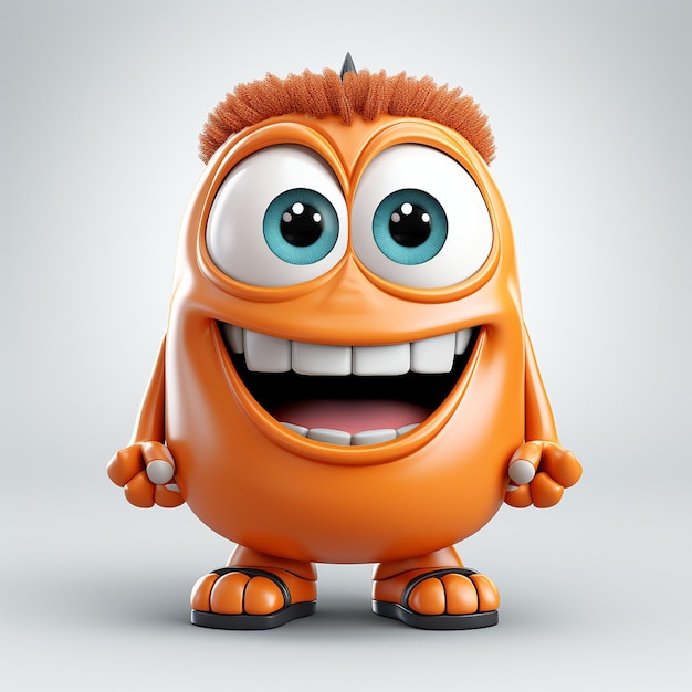 Simpatica mascotte in stile Toon Pixar per il sito web