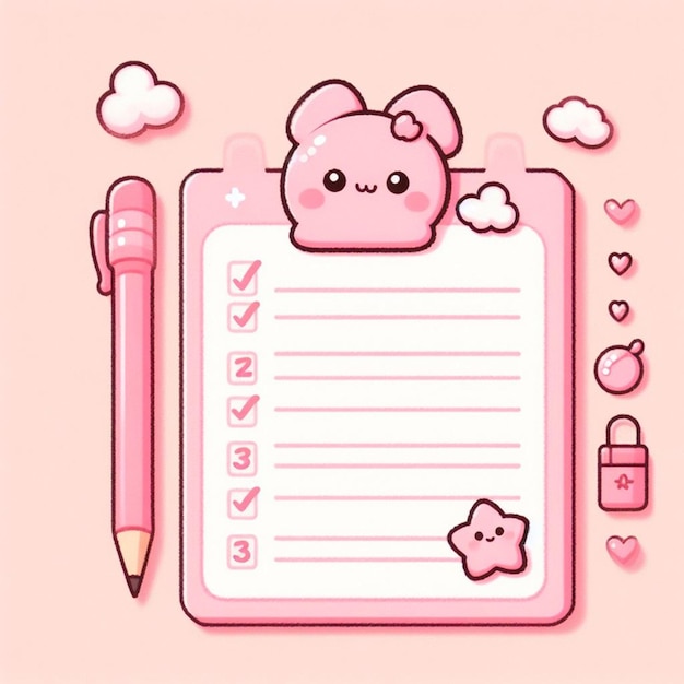 simpatico bloc notes rosa