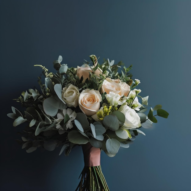 Simpatico bouquet da sposa Illustrazione AI GenerativexA