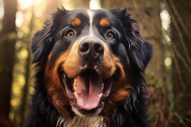 Simpatico bovaro bernese sorridente Genera Ai