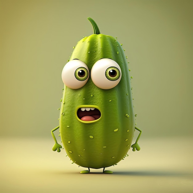 Simpatico personaggio dei cartoni animati Pickle