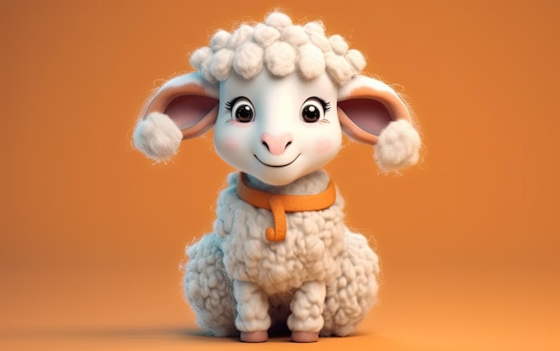 simpatico personaggio di pecora