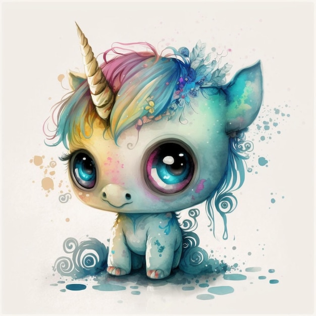 Simpatico unicorno Chibi 18