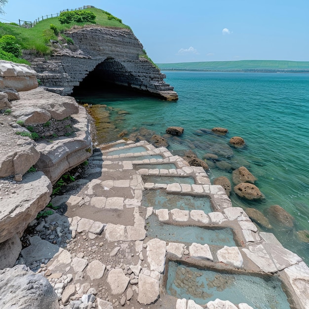 Sinagoga di Magdala Mare di Galilea Recentemente scoperta antica sinagoga risalente al tempo di Gesù