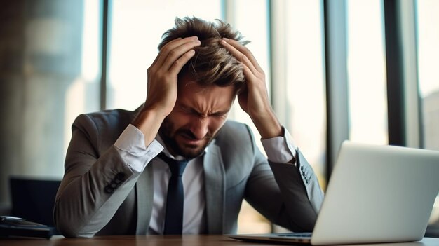 sindrome da esaurimento professionale del portatile e della tensione dell'ufficio lavorando da casa