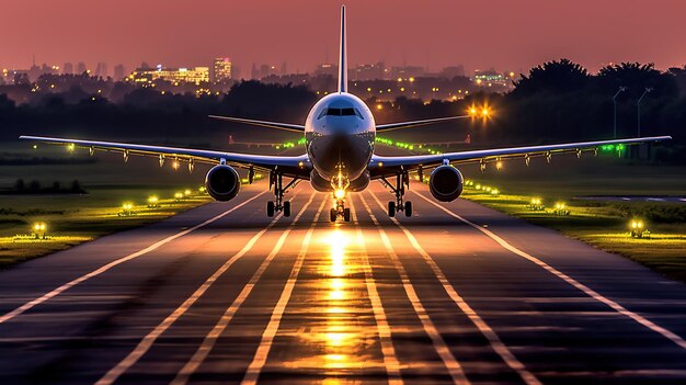 Sinfonia aerea L'armonioso atterraggio di un magnifico aereo