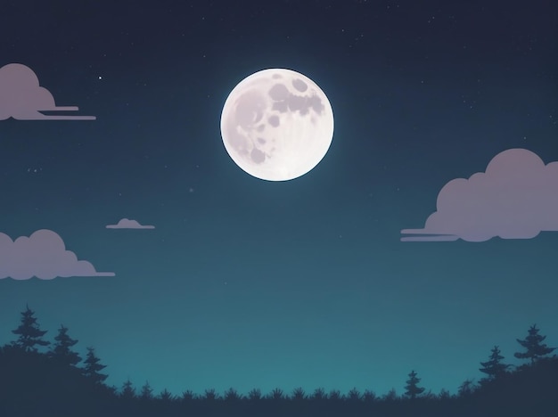 Sinfonia al chiaro di luna Un'ode a tutto schermo all'enigmatico cielo notturno