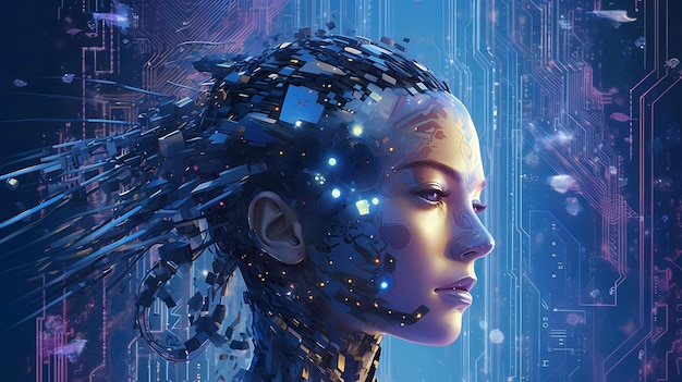 Sinfonia sinaptica che svela l'interazione tra intelligenza artificiale e ingegno umano