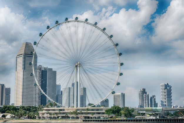 Singapore Flyer i giganti ruota panoramica a Singapore