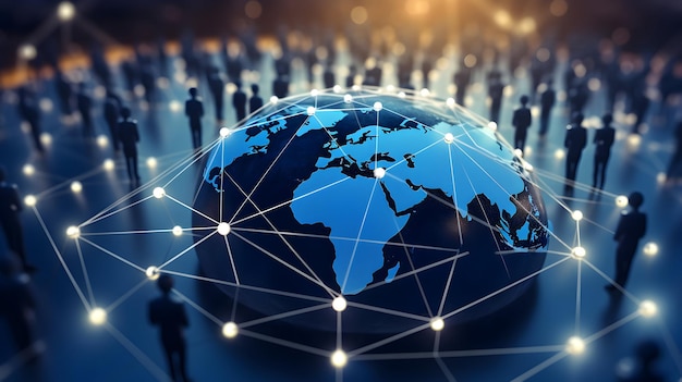 Sintesi della strategia Networking globale nel mondo degli affari