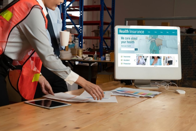 Sistem pendaftaran trendi situs web asuransi kesehatan