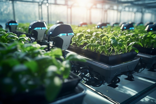 Sistema automatizzato di protezione delle colture in un'azienda agricola ad alta tecnologia