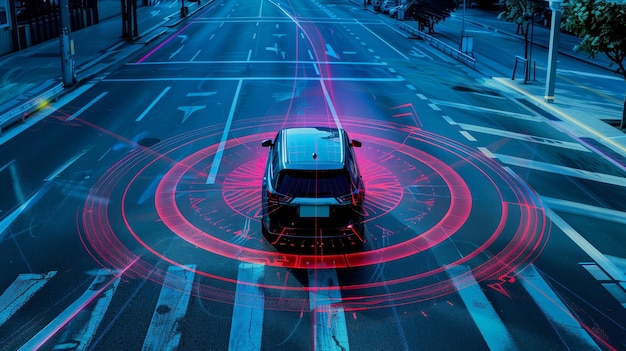 Sistema di comunicazione sensoriale e wireless per veicoli autonomi Veicoli senza conducente Veicoli a guida autonoma