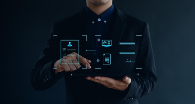 Sistema di gestione dei documenti database di documentazione online e automazione dei processi per gestire in modo efficiente i file, le conoscenze e la documentazione nelle imprese Tecnologia aziendale aziendale