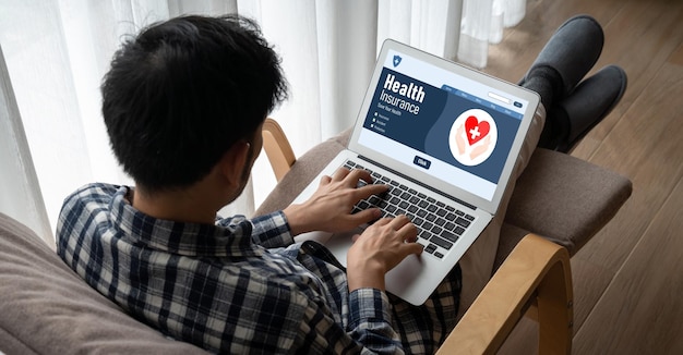 Sistema di registrazione alla moda del sito web dell'assicurazione sanitaria