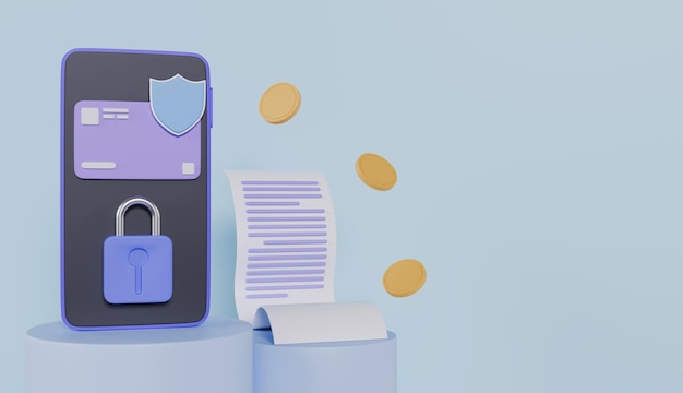 Sistema di sicurezza sull'applicazione finanziaria negli smartphone scudo di monete e lucchetto