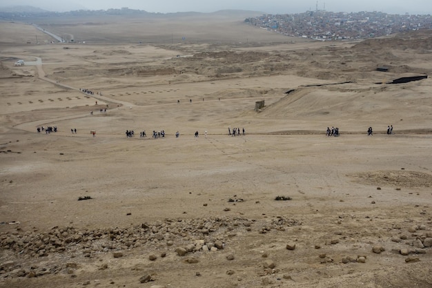 Sito archeologico di Pachacamac, a Lima, in Perù. Rovine e santuario preincaici