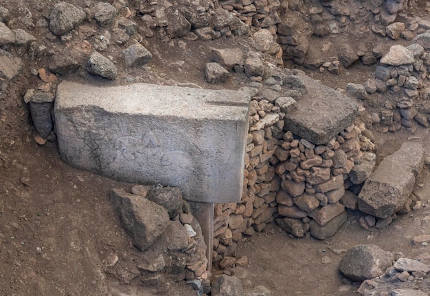 Sito di scavi archeologici di Gobeklitepe il primo tempio dell'umanità