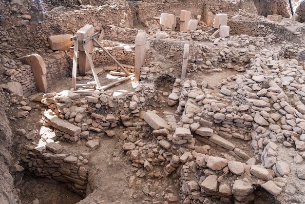 Sito di scavi archeologici di Gobeklitepe il primo tempio dell'umanità