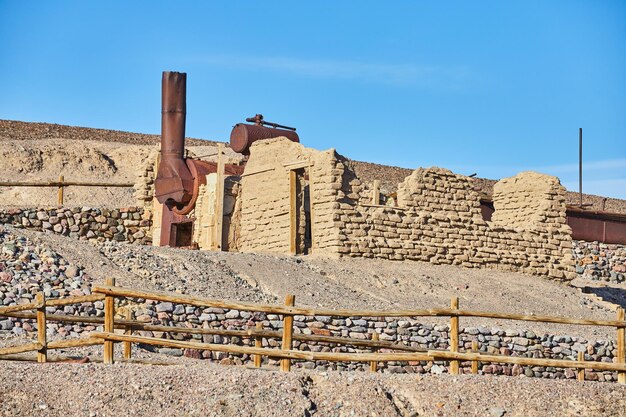 Sito storico di Harmony Borax Works nella Death Valley