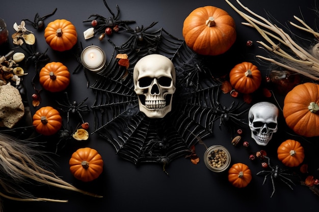 Sito Web banner sfondo Halloween sfondo nero