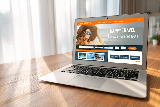 Sito web di un'agenzia di viaggi online per la ricerca di moda e la pianificazione dei viaggi