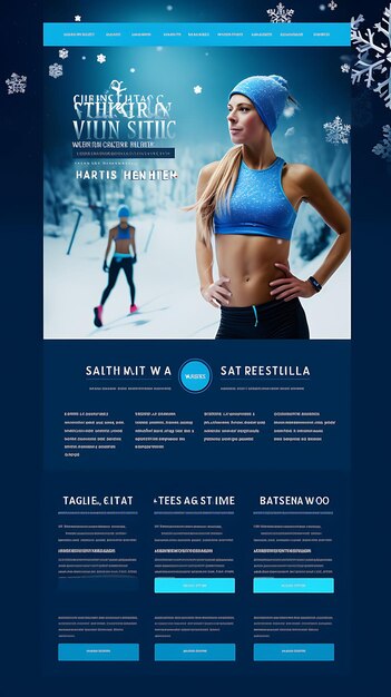 Sito web di uno studio di fitness abbraccia il Chill e Stay Ac Creative Layout Design Concept Ideas