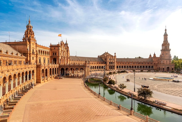 Siviglia Sevilla Plaza de Espana in Andalusia