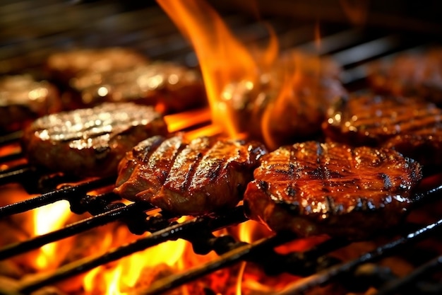Sizzling Barbecue Grilling IA generativa