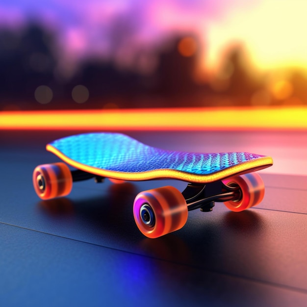 skateboard futuristico