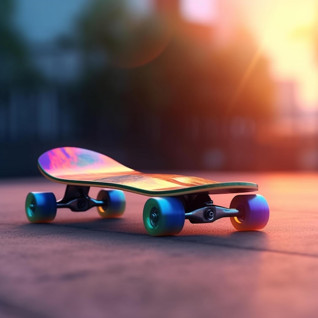 skateboard futuristico