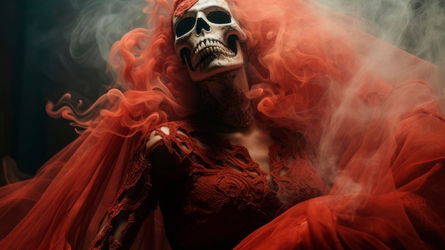 Skeleton sposa per Halloween