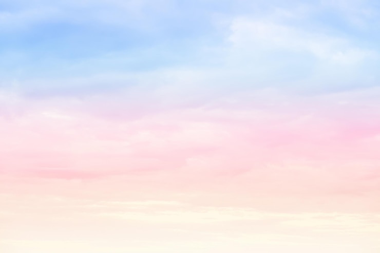 Photo sky bright pastel colors summer tropical background