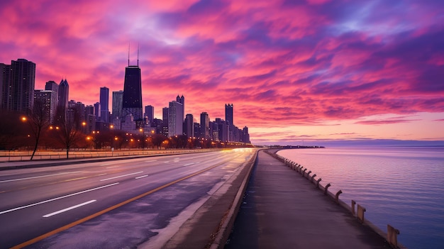 Skyline Chicago Lake Shore Drive