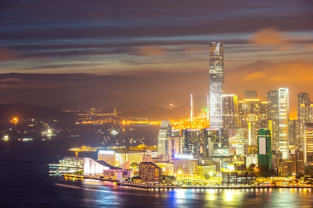 Skyline della città di Hong Kong