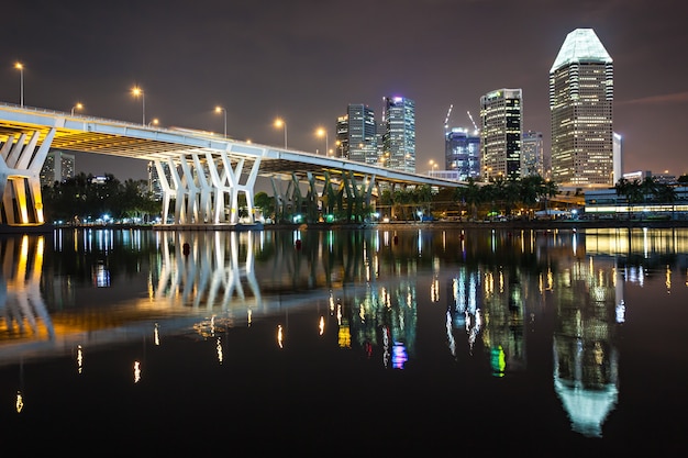 Skyline della città di Singapore