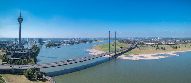 Skyline di Dusseldorf vista panoramica