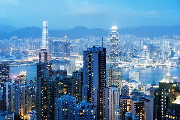 Skyline di Hong Kong