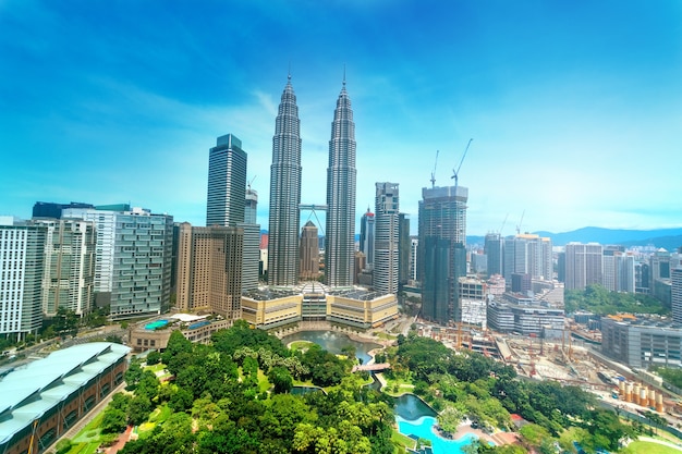 skyline di kualalumpur in Malesia