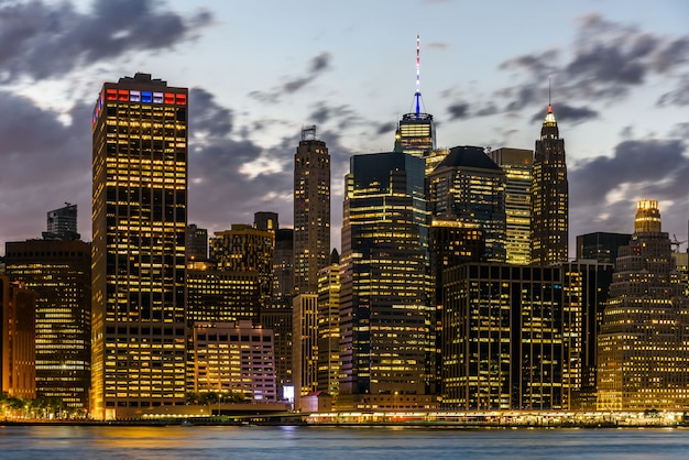 Skyline di Lower Manhattan da Brooklyn