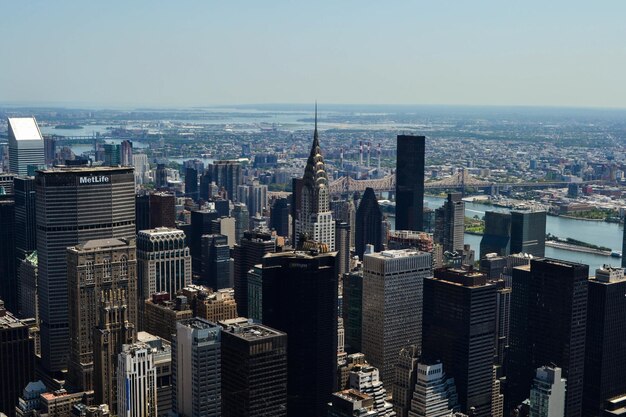 Skyline di New York dall'Empire State Building