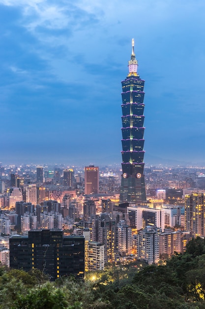 Skyline di Taipei