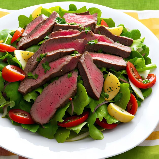 Sliced Beef Salad arte generativa di AI