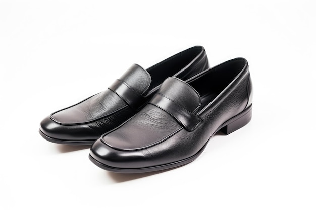 Slip-on di pelle nera