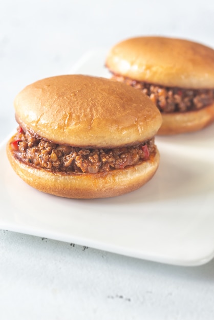 Sloppy joe - American sandwich