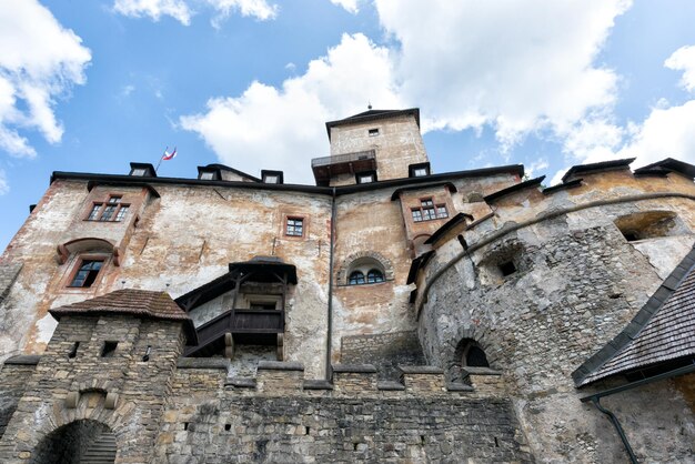 Slovacchia, Europa. cortile del castello di Orava,