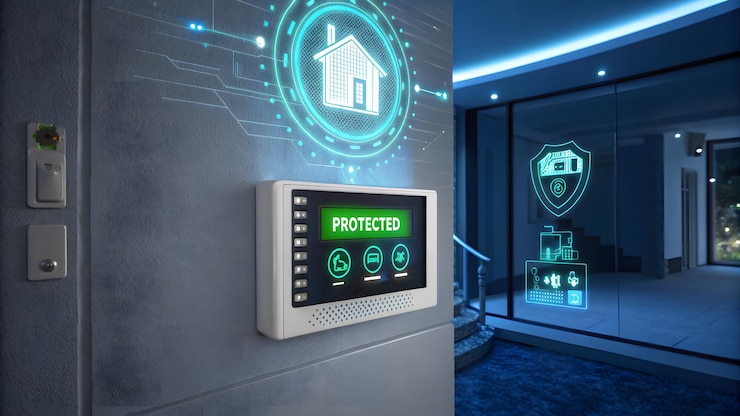 Photo smart home security system interface